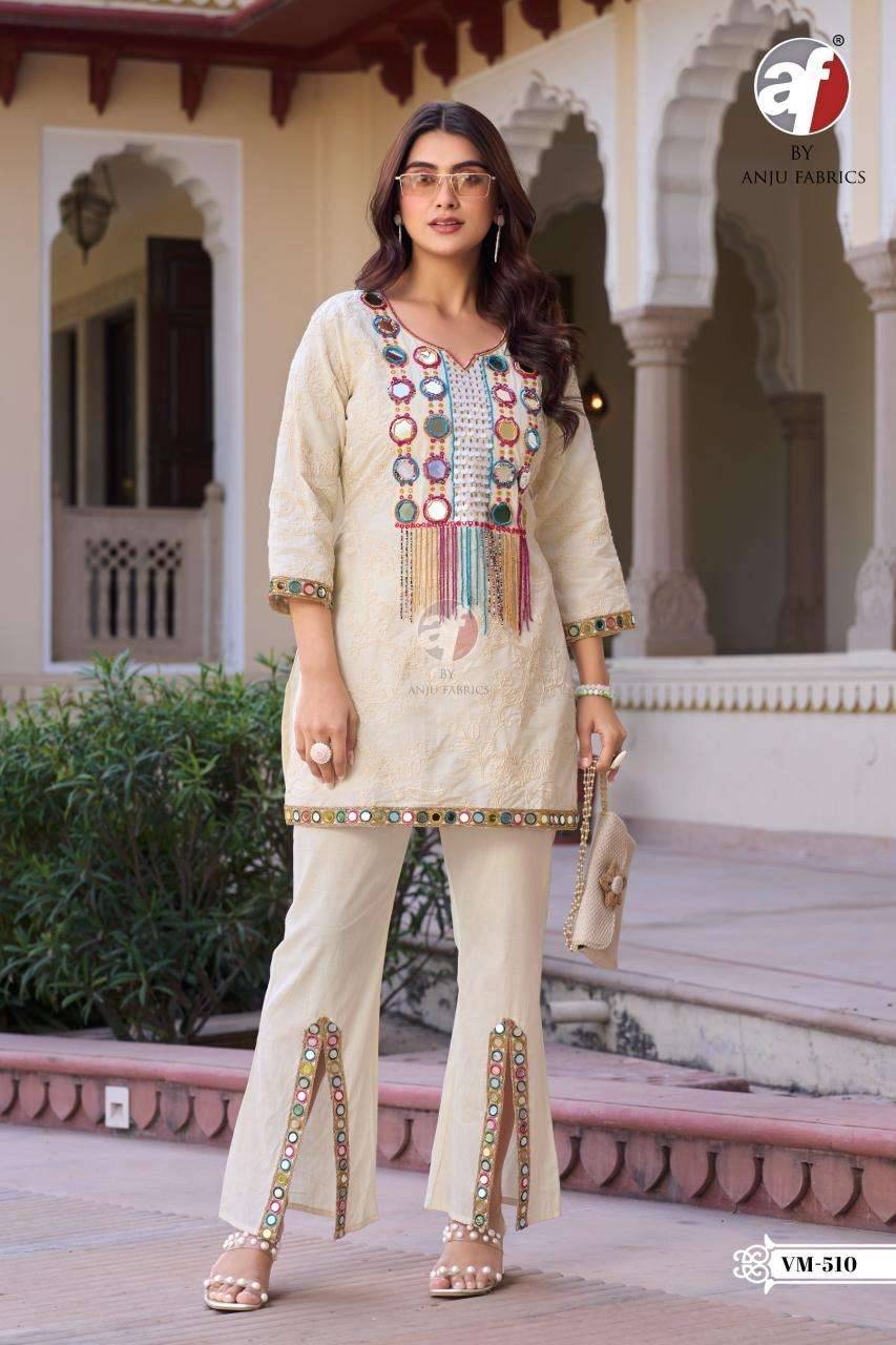 Anju fabrics VM 510 coord set Wholesale kurti market in Mumbai